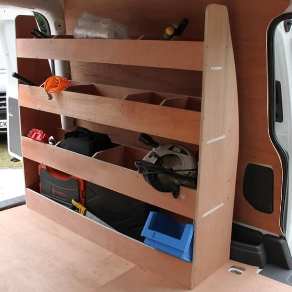 Rayonnage - Monster - VW Caddy Maxi - Birkefiner - 3 hylder - 14 rum