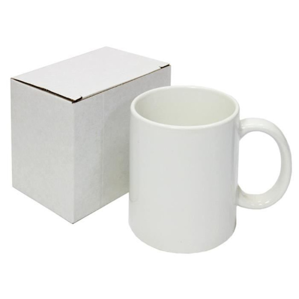 72 hvide krus 11 oz med gaveæsker