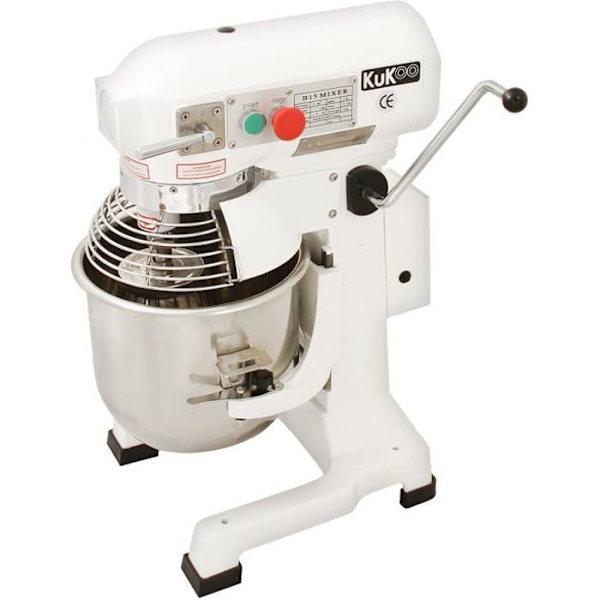 KuKoo Professional Planetarisk mixer - 15 liter - 3 tilbehør