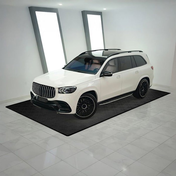 Lattia 225 Musta Tuulettuva Moduuli Autotalli Uniikki 6 x 6 M Svart