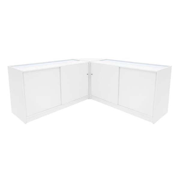 Låsbart Vit LED Försäljningsdisk Set Adonis B1500, C1500, CM60 Vit