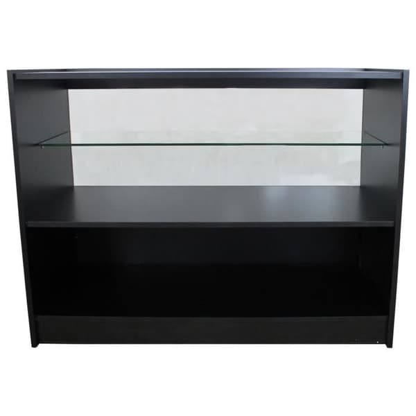 C1200 Counter Retail Showcase glasmontre, sort, 120 cm x 90 cm x 60 cm