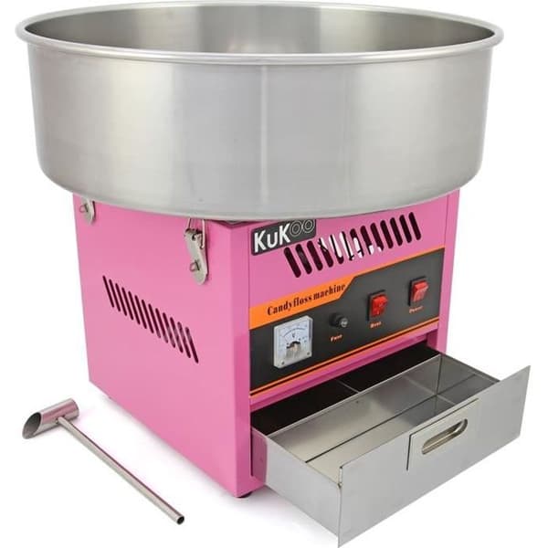 KuKoo Professional Candy Candy Machine med 50 cm rustfri stålskål