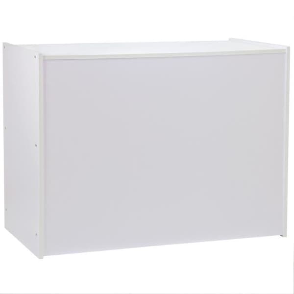 White Merchandise Display Counter - A1200 - Laminat finish Vit
