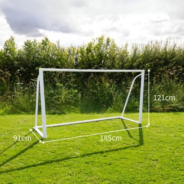 Fodboldmål 1,8 x 1,2 m Vit