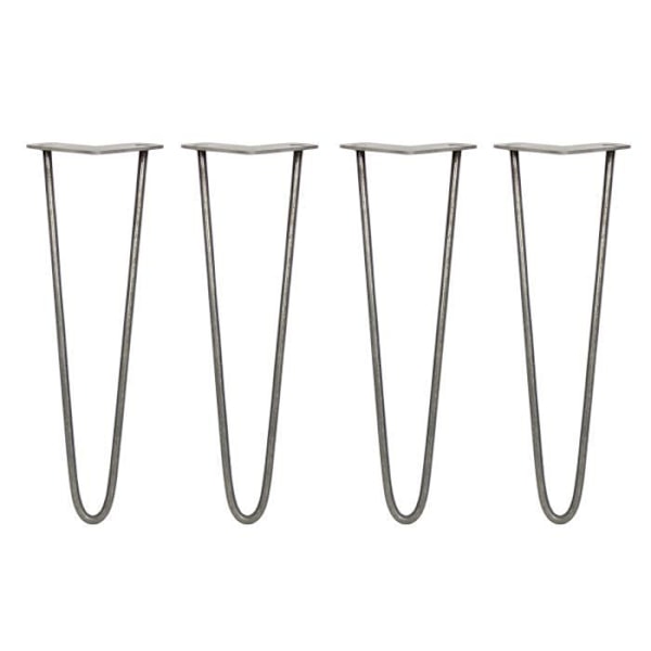SUKSIJALAT 4 Hiusneulapöydän jalat 40,6cm 2 Terästauvat Natural Color Paksuus 10mm