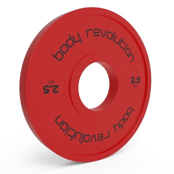 Fraktioidut levyt 2,5 kg Body Revolution (Punainen)