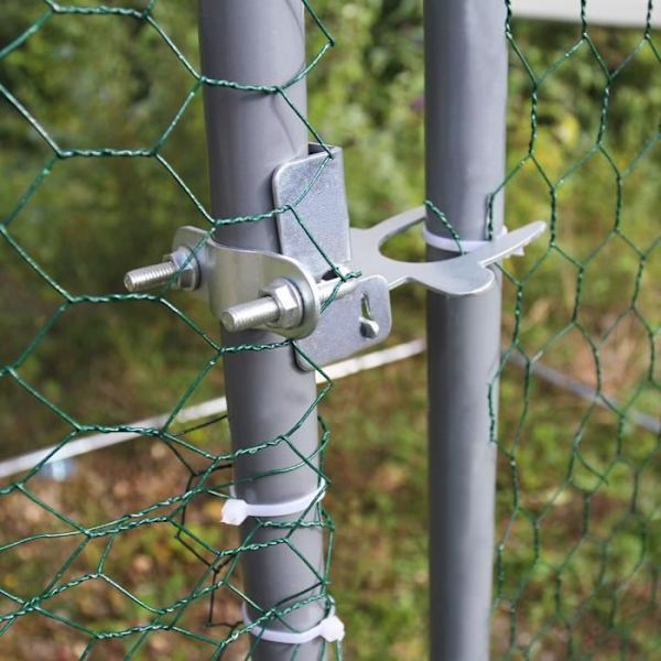 Outdoor Chicken Coop -kotelo 3mx8mx2m lintuhuone galvanoidusta teräksestä siipikarjan häkki Eläin koira Kani Ankka Suojapeite katto ILMAINEN