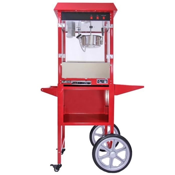 Kukoo - Kaupallinen Popcorn Machine 226g ja Kärry