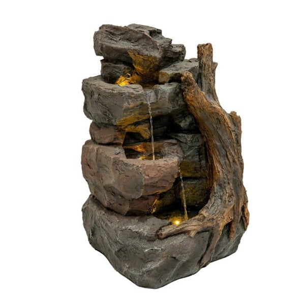 Have a look at our stunning 'Fontaine de Jardin Cascade Électrique « Willow Springs » Extérieure LED Pompe', now available for you. Grå