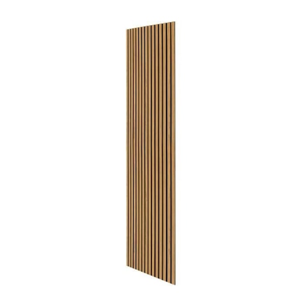 2x Akustiska Väggpaneler i Luksus Eklaminat 240cm x 60cm Ek