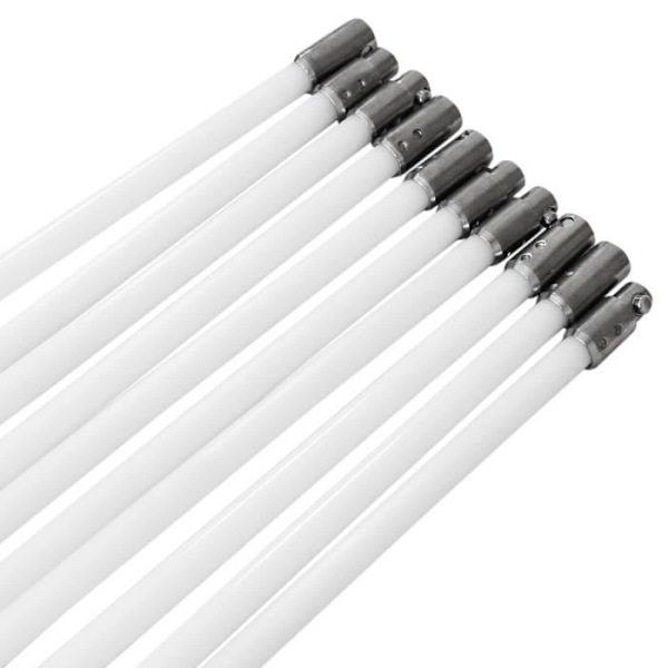 Skorstenssopningssats 11m flexibel nylon syntetisk skorstenssopning igelkottrengöring Spis träning Elektrisk borrmaskin