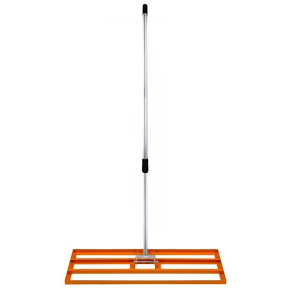 Orange rustfri stål græsplæne nivelleringsrive 100 cm Bredde Orange