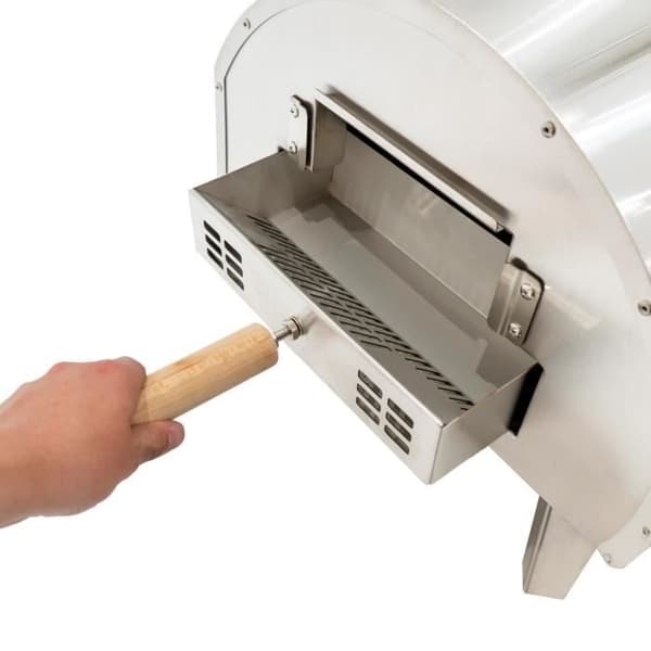 Utomhus pizzaugn - MONSTERSHOP - Premium - Ved/kol eld - 1200W - Timer Grå