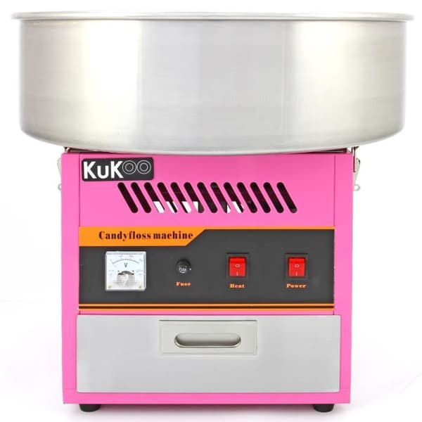Sockervaddsapparat - Märke - Modell - Rosa - 500 Watt - Bredd 50cm