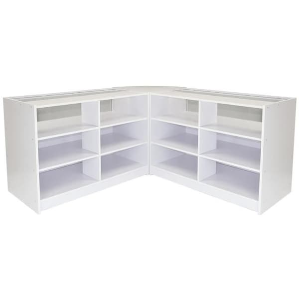 Set med diskar - MONSTERSHOP - 3 glansiga vita - Showcase, Display, Display Vit