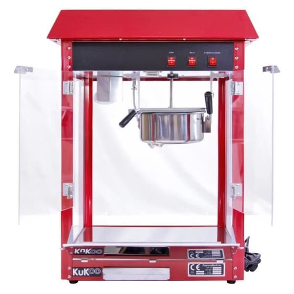 KuKoo kommerciel 8 oz popcornmaskine
