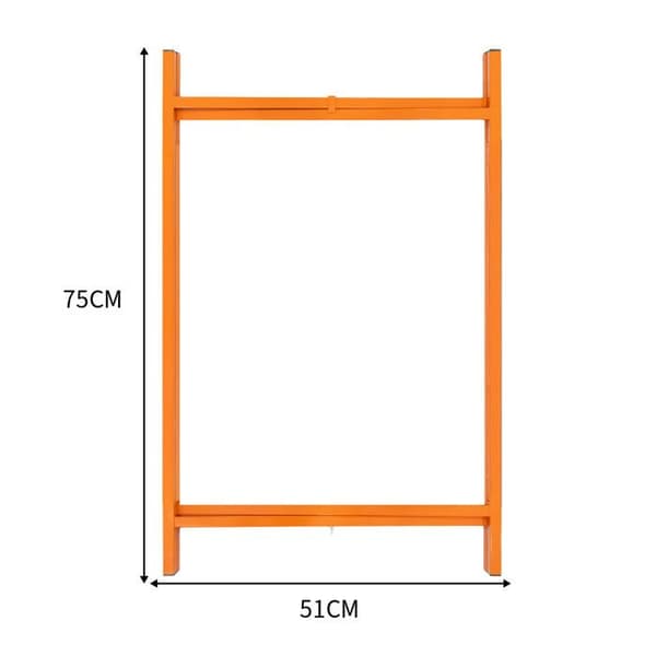 Sæt af 3 Foldbare X 75 cm H Støtter til Mørtel Murerplader Apelsin