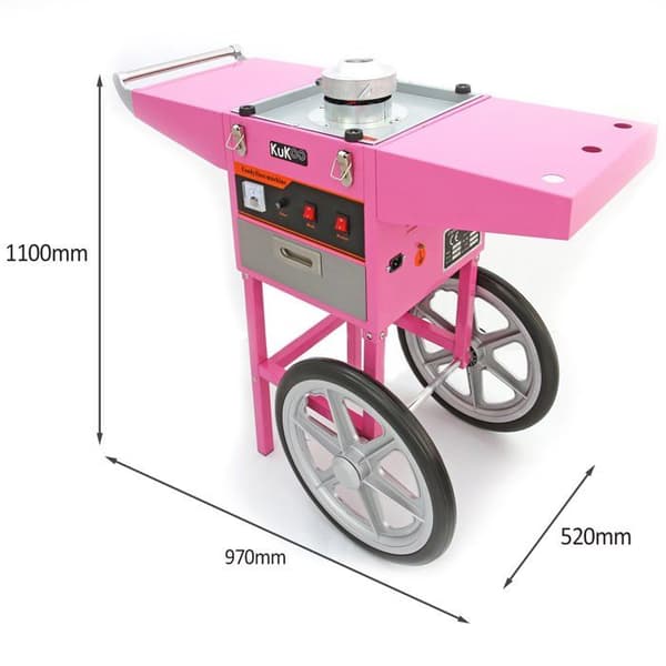 Kukoo - Kukoo Candy Floss Maskine med Stativ Rosa
