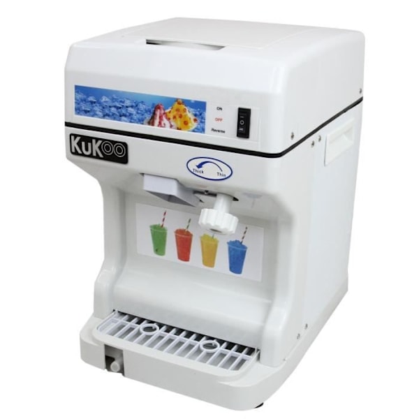 KUKOO Granita Machine Ice Crusher Crushed Ice 250W 120KG/H