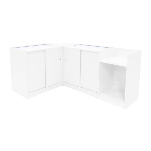 Försäljningsdisk med låsbar vit LED-set C900 LM60 TB60 Vit