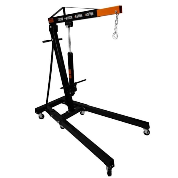 Hydraulisk kran, løft, ged, hejs 1 ton T-MECH Svart