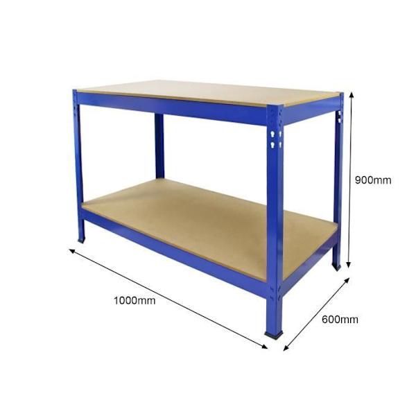 Q-Rax Blue Workbench – 100 cm Blå
