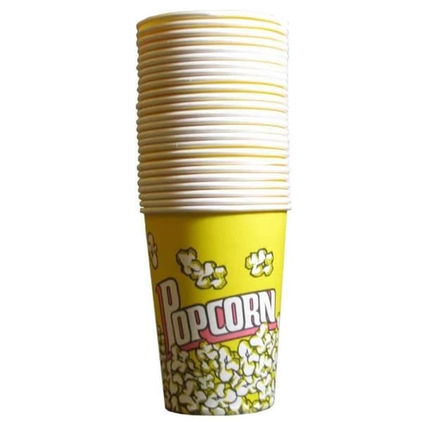 Papir Popcorn Cup x25 Stor Størrelse Special Party