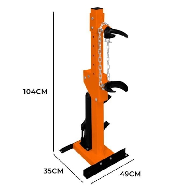 3T hydraulisk stötdämparfjäderkompressor Orange