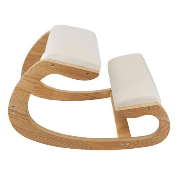 Ergonomisk knästol Ortopedisk gungpall kontorshållning Beige