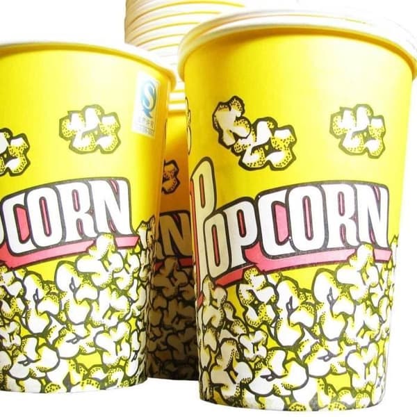 Papir Popcorn Cup x25 Stor Størrelse Special Party