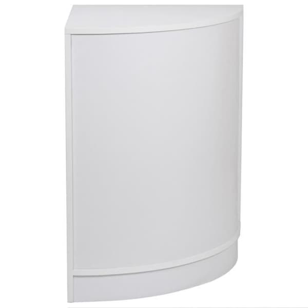 Valkoinen laminaattikulmataso - CM60 - 60x60x90cm Vit