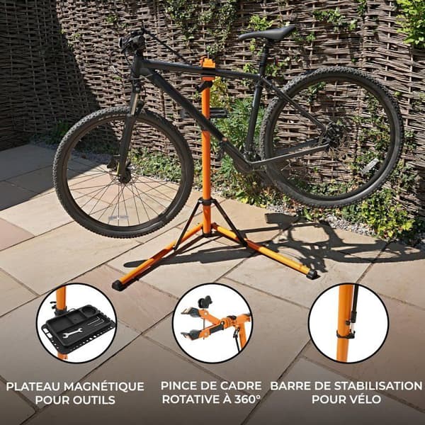 T-Mech Support Reparation Cykel Fällbar Höjdjusterbar Rotation 360°