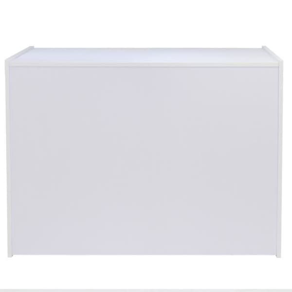 White Merchandise Display Counter - A1200 - Laminat finish Vit