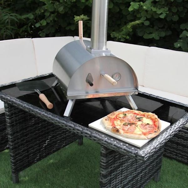 Pizzaovn til bord - Mærke - Model - Sten - Mineraler Silver