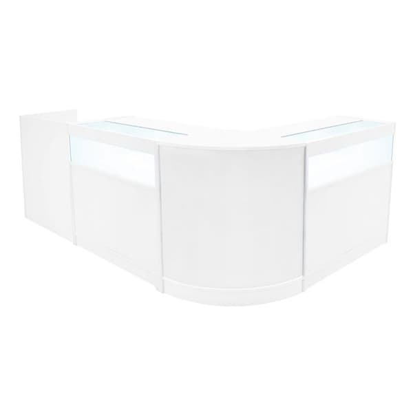Låsebare MDF Hvid Salgsborde med LED Sæt B900 CM60 TB60 Vit
