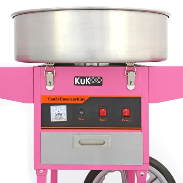 Vatukkakone kärryllä - vaaleanpunainen Rosa