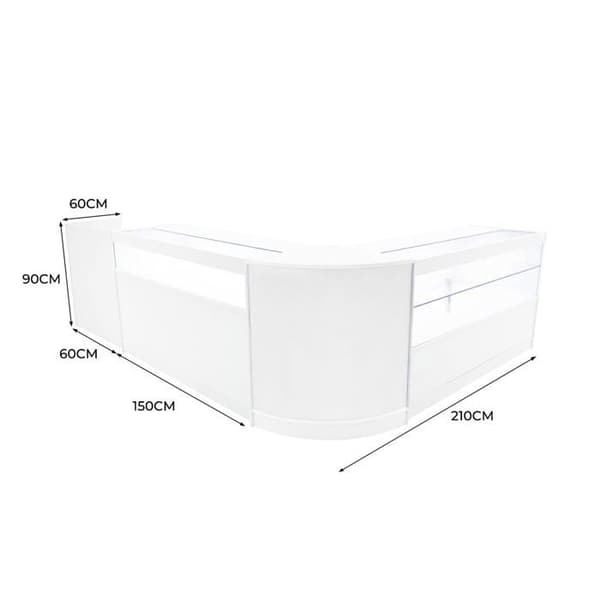 Låsbare Hvide LED Salgsdiske Sæt B1500, C1500, CM60, TB60 Vit
