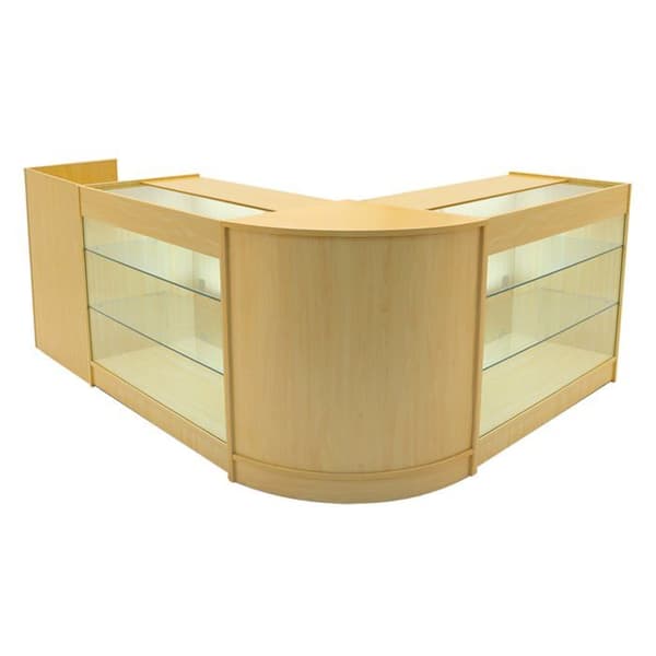 Comptoir for Salg Låsbart MDF Ahorn med LED Sæt Aries K1200 CM60 TB60 beige