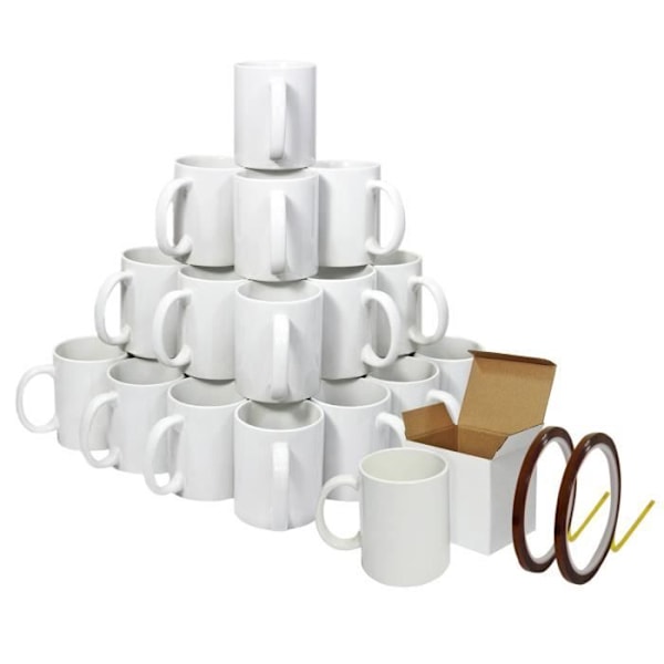 Mukit - MONSTERSHOP - 11 unssia - AAA Ceramic - Mikroaaltouunin kestävä - 72 laatikkoa mukana Vit