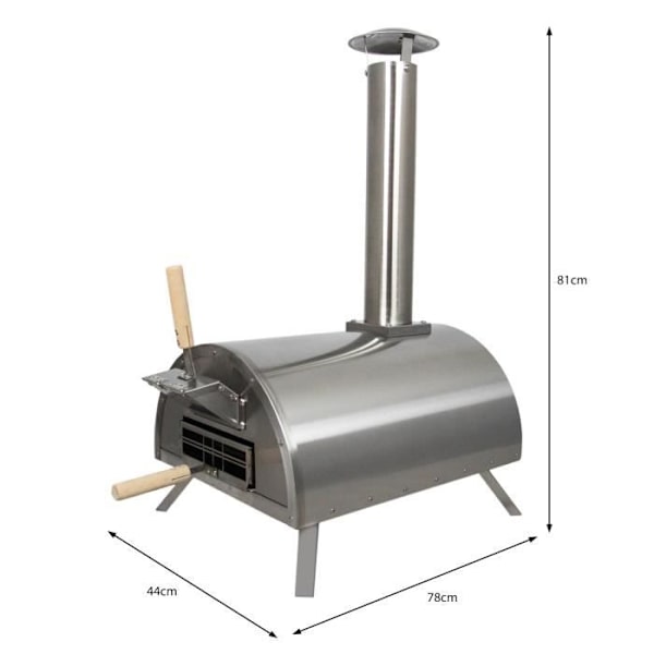 Pizzaovn til bord - Mærke - Model - Sten - Mineraler Silver