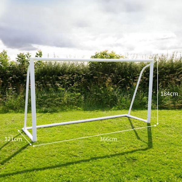 Fotbollsmål 3,6 x 1,8 m Vit