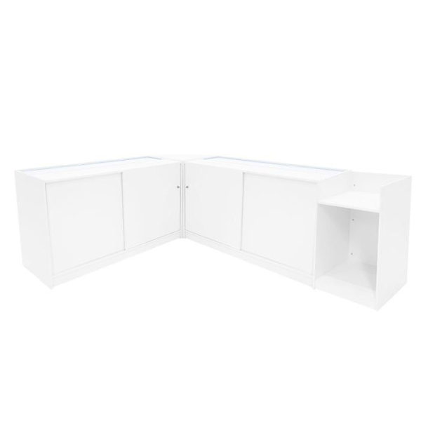 Låsbare Hvide LED Salgsdiske Sæt B1500, C1500, CM60, TB60 Vit