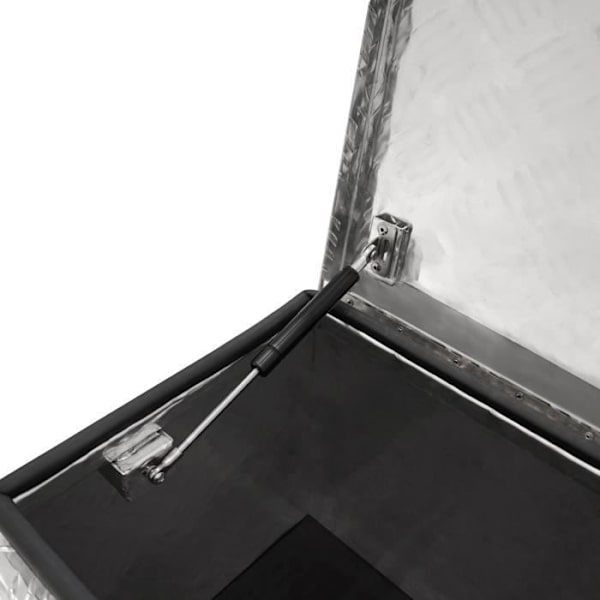 Aluminium Transportverktygslåda - MONSTERSHOP - 60L - Motståndskraftig Metallrutad - Lås & 2 nycklar INGÅR Pengar