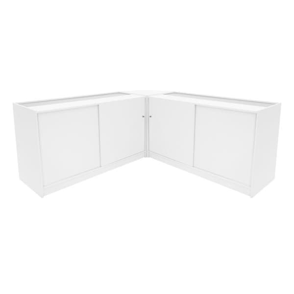 Låsbart Försäljningsdisk MDF Vit LED Set Demeter K1500 B1500 LM60 Vit
