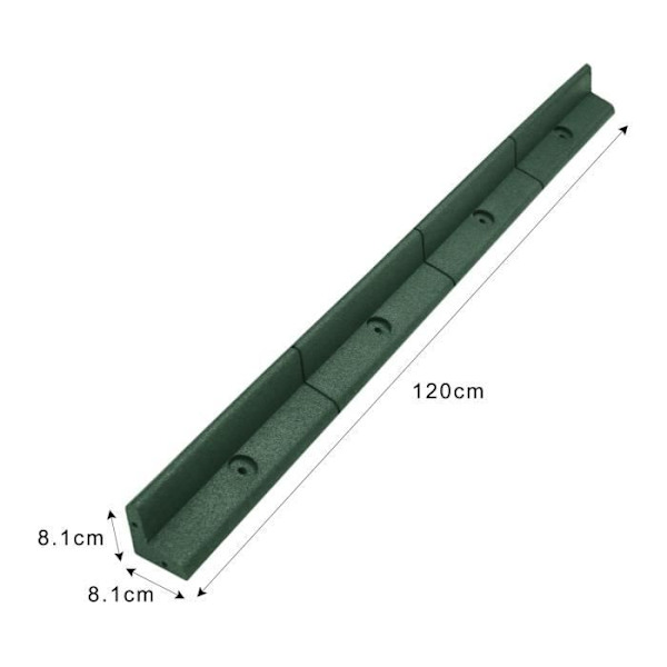 24 x 1,2 m Grön gummikant Gräsmatta Pathway Kantfästen INGÅR