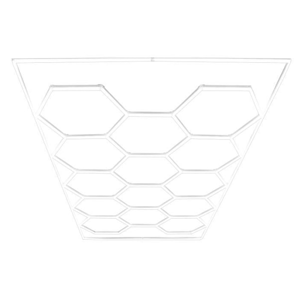 Modulært Indblæst Gulvflise 120 Sort 120 Blå & x 28 Hexagonlamper & Kantsten Svart