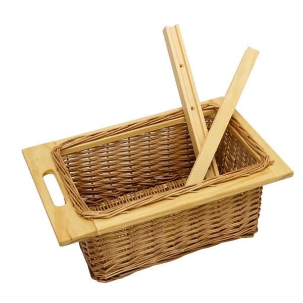 MonsterShop Sliding Wicker Baskets - Set med 2 - Kök - Country Style brun