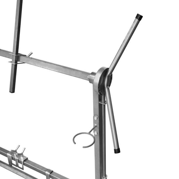 Pyörivä tuki paneelien korinmaaleille, autojen korjaus - kapasiteetti 300 kg - 180 asteen kierto Silver