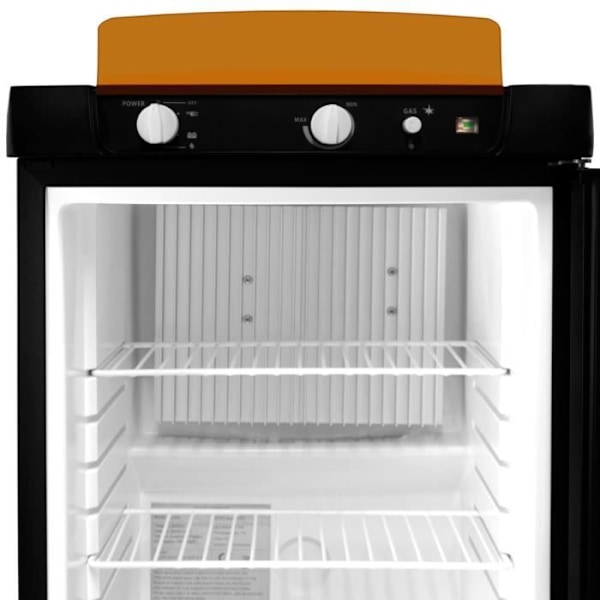 Tri-Mixed Absorption Jääkaappi 43L CC, AC & Gas Steel Camping Caravan Mini Bar Van Svart